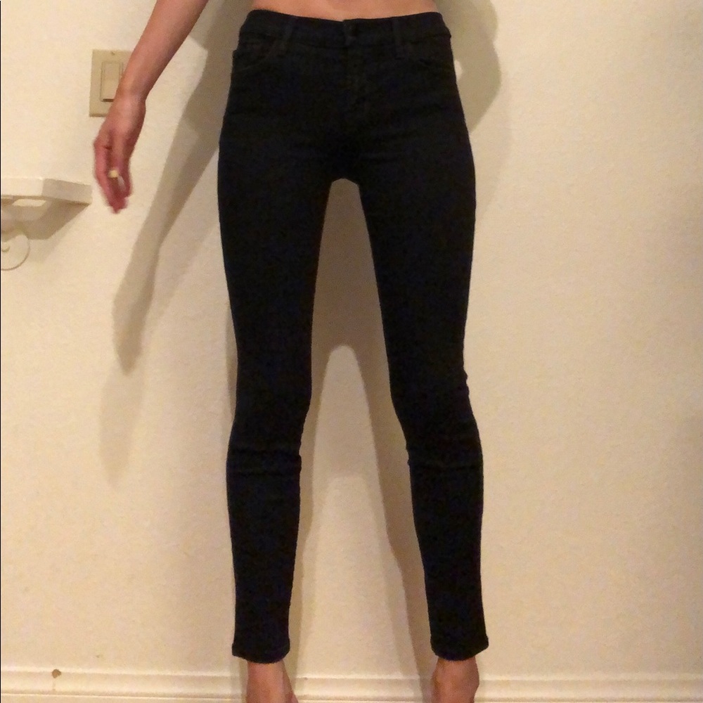 J Brand low-rise black skinny Jean